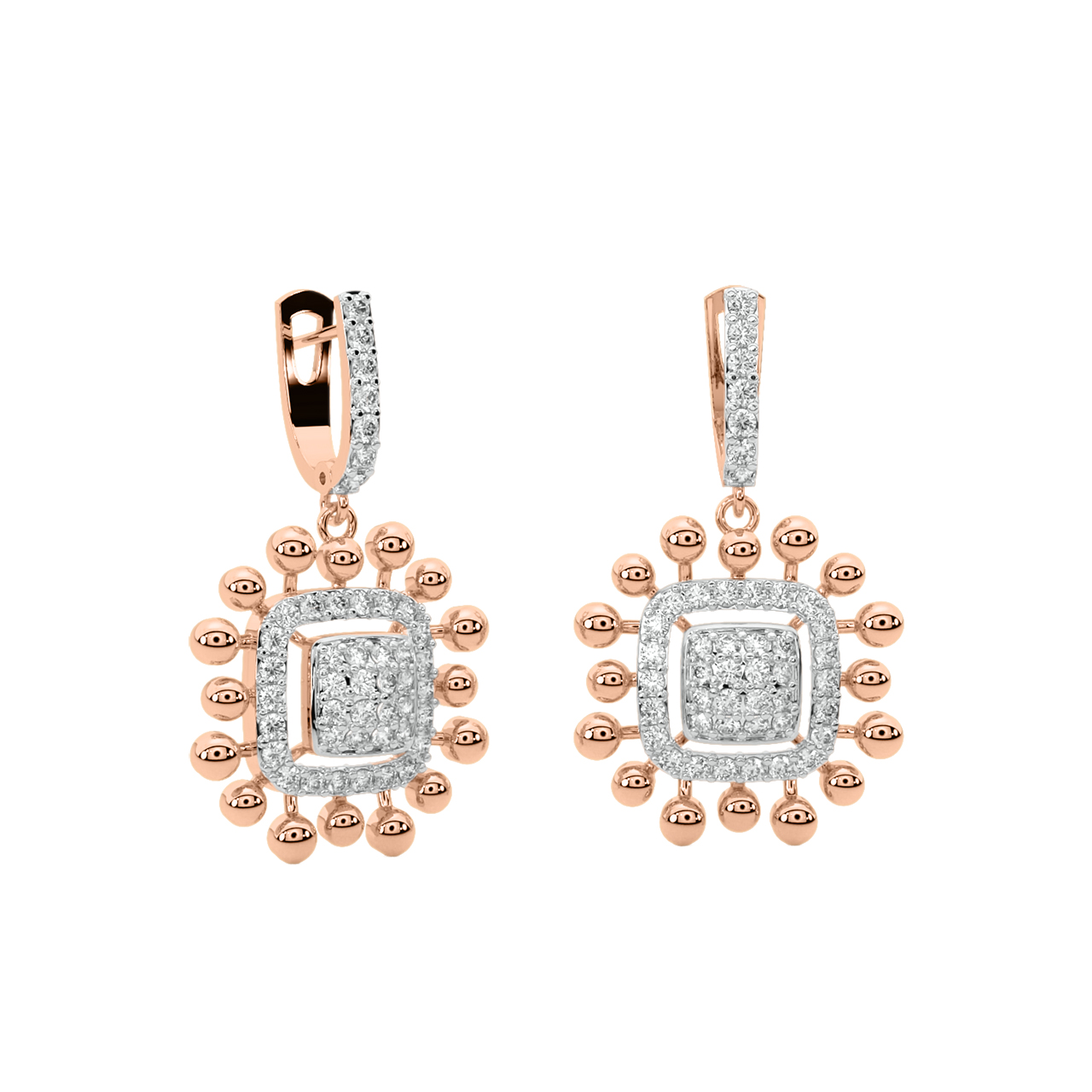 Aureli Round Diamond Earrings